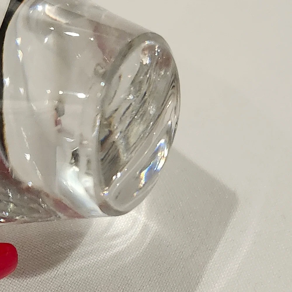 Heart Bud Vase Home Decor Small Clear Hand Blown Glass
